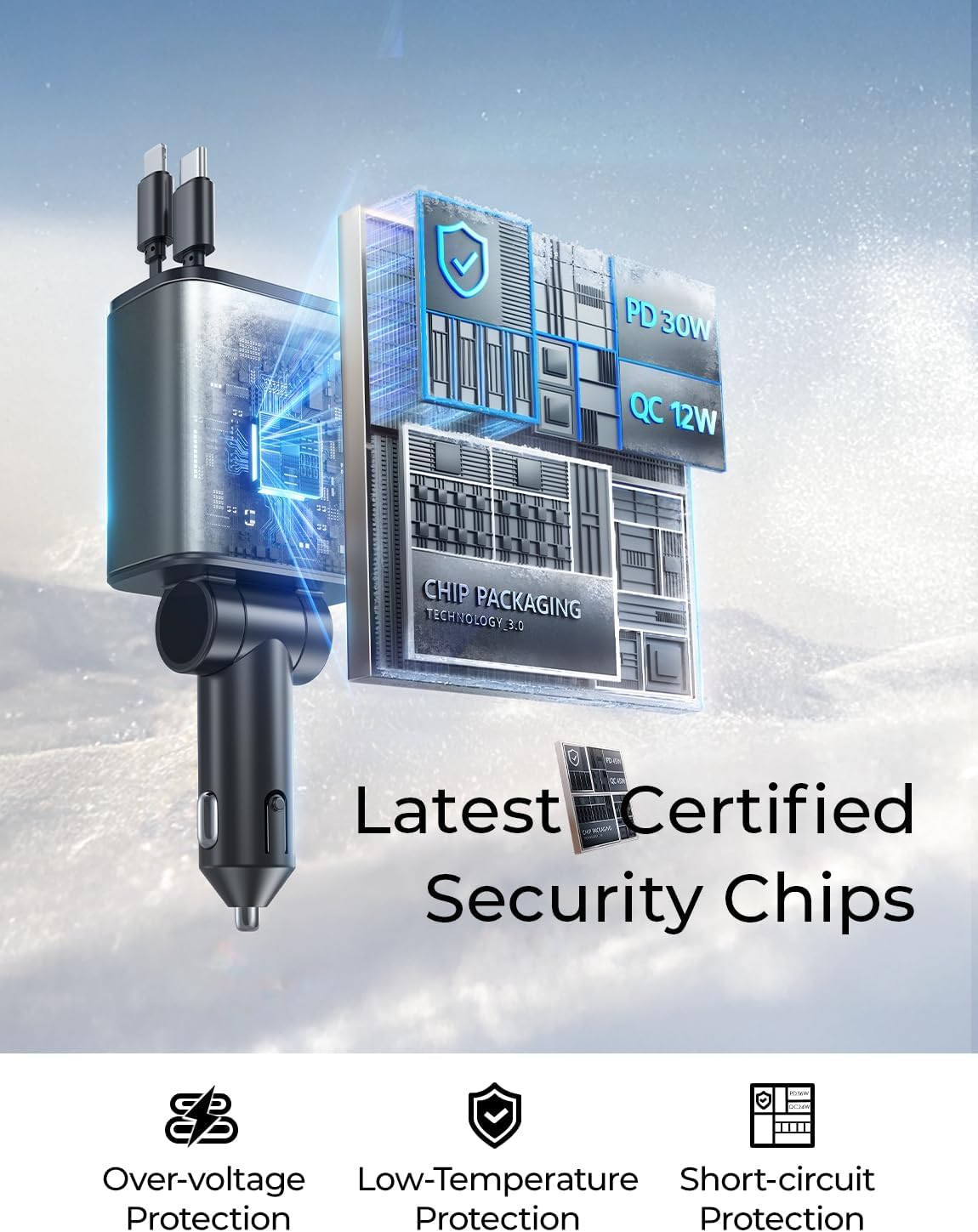 LISEN Retractable Car Charger